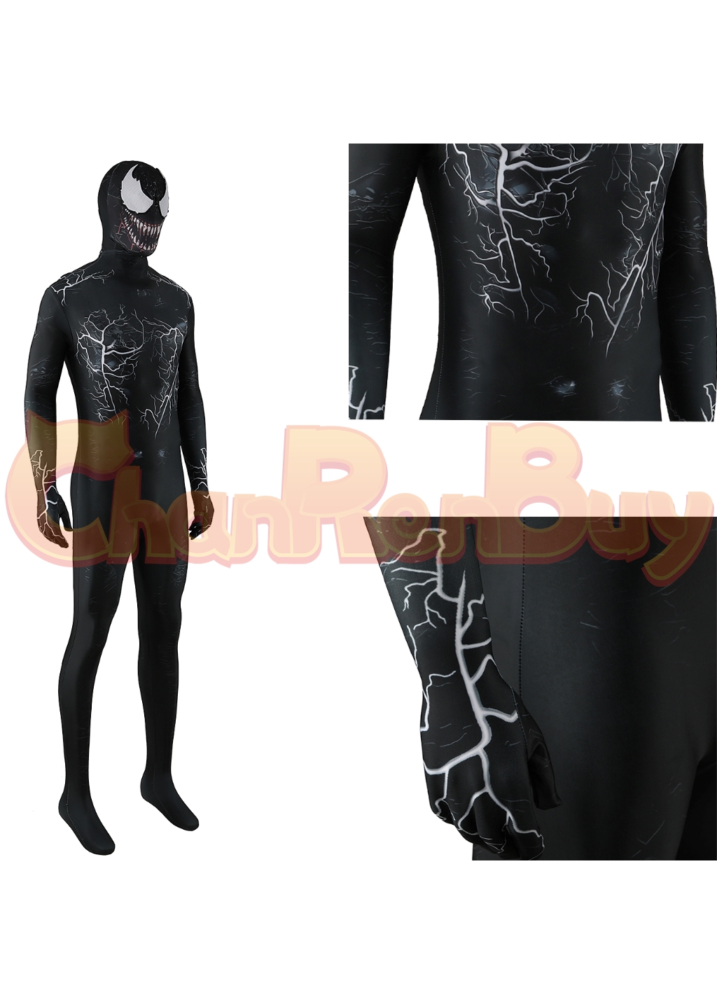 Venom Costume Spider-Man Bodysuit Cosplay for Adult Kids
