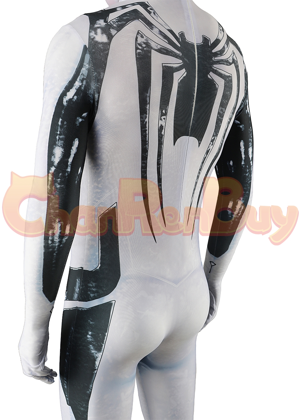Venom Costume Marvel's Spider-man 2 Bodysuit Cosplay for Adult Kids White Ver