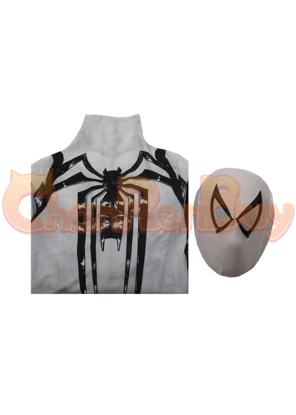 Venom Costume Marvel's Spider-man 2 Bodysuit Cosplay for Adult Kids White Ver