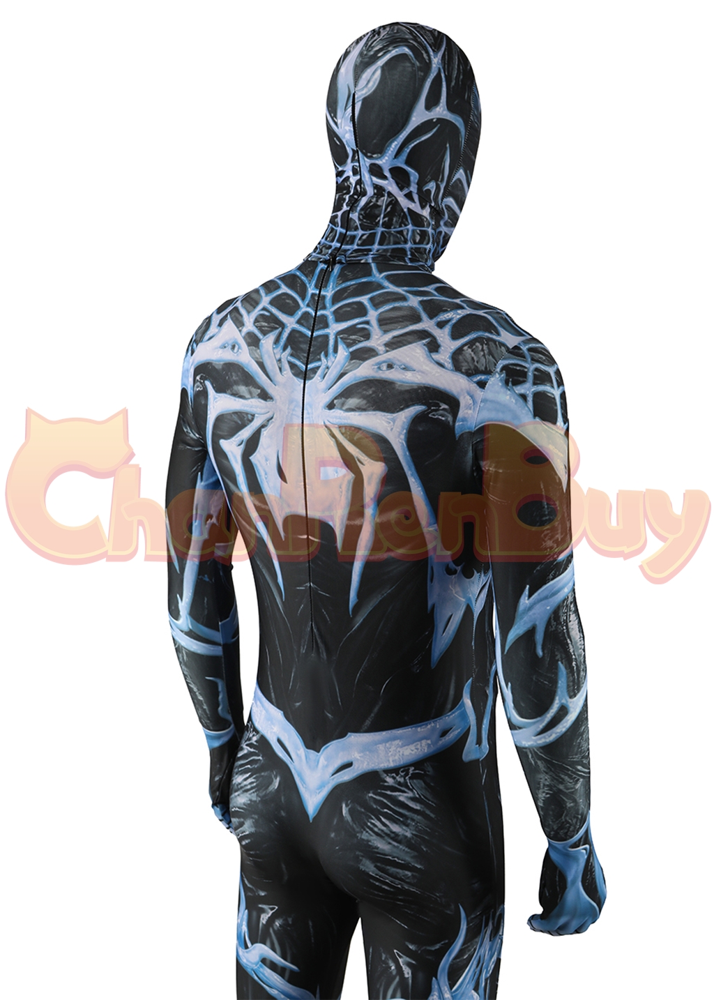 Venom Costume Marvel's Spider-man 2 Bodysuit Cosplay for Adult Kids Black Blue Ver
