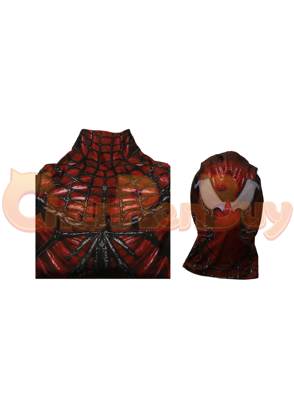Venom Costume Marvel's Spider-man 2 Bodysuit Cosplay for Adult Kids Black Red Ver