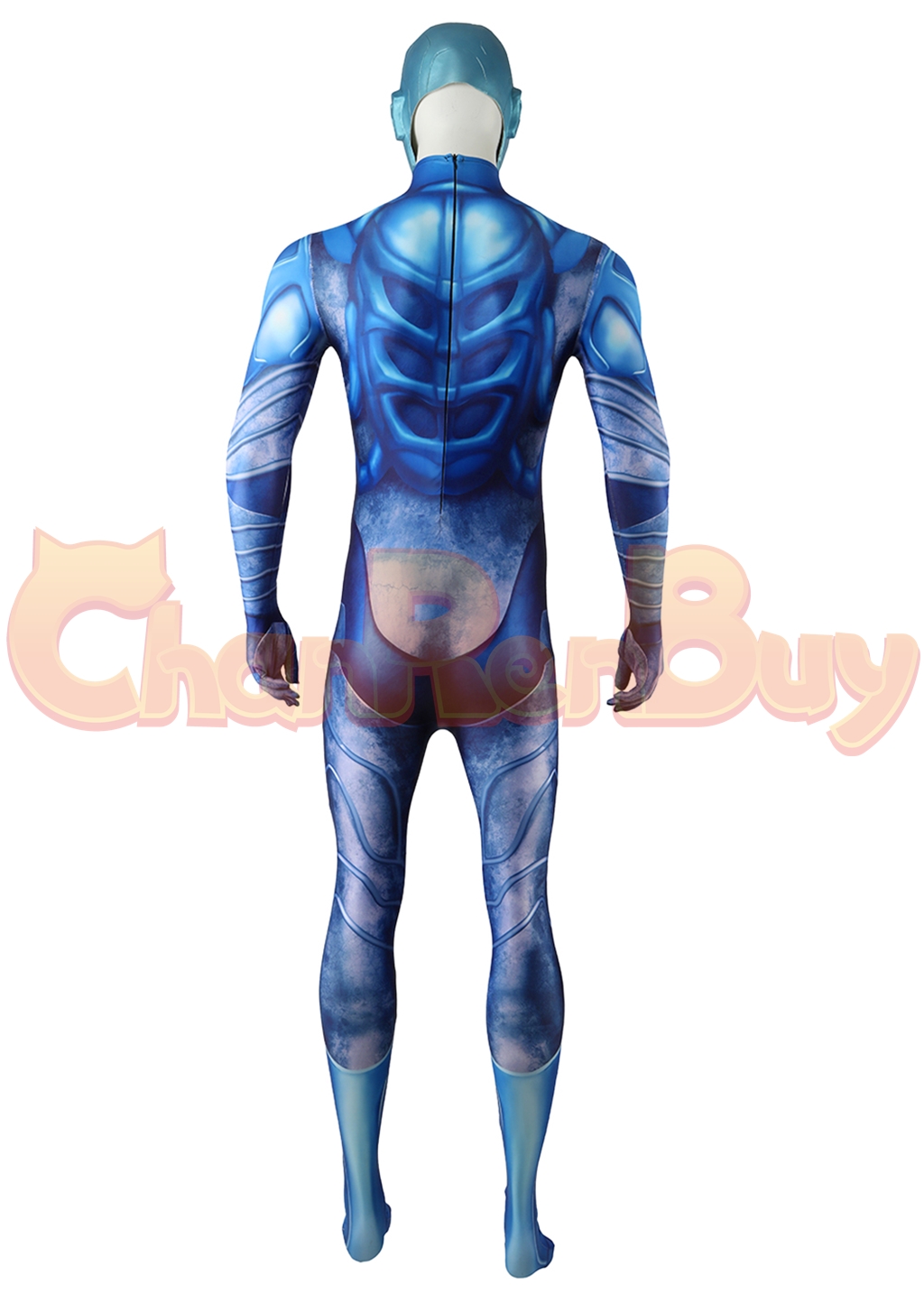 Blue Beetle Costume Bodysuit Cosplay for Adult Kids Ver.1