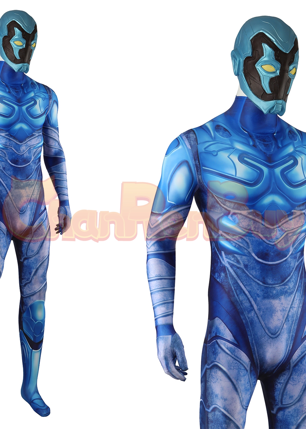 Blue Beetle Costume Bodysuit Cosplay for Adult Kids Ver.1