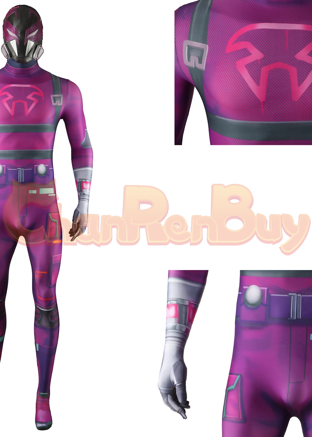 Prowler Costume Spider-Man: Into the Spider-Verse Bodysuit Cosplay for Adult Kids