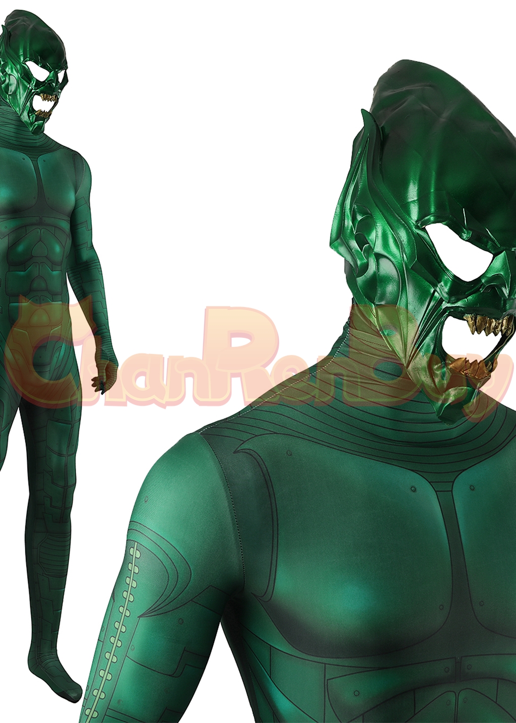 Green Goblin Costume Spider-Man: No Way Home Bodysuit Cosplay for Adult Kids