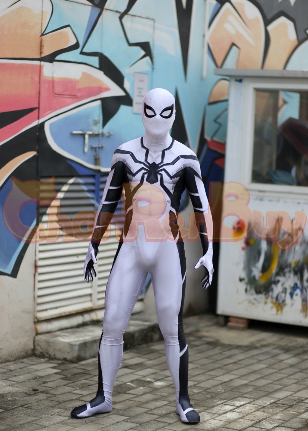 Future Foundation Suit Costume Spider-Man Bodysuit Cosplay for Adult Kids