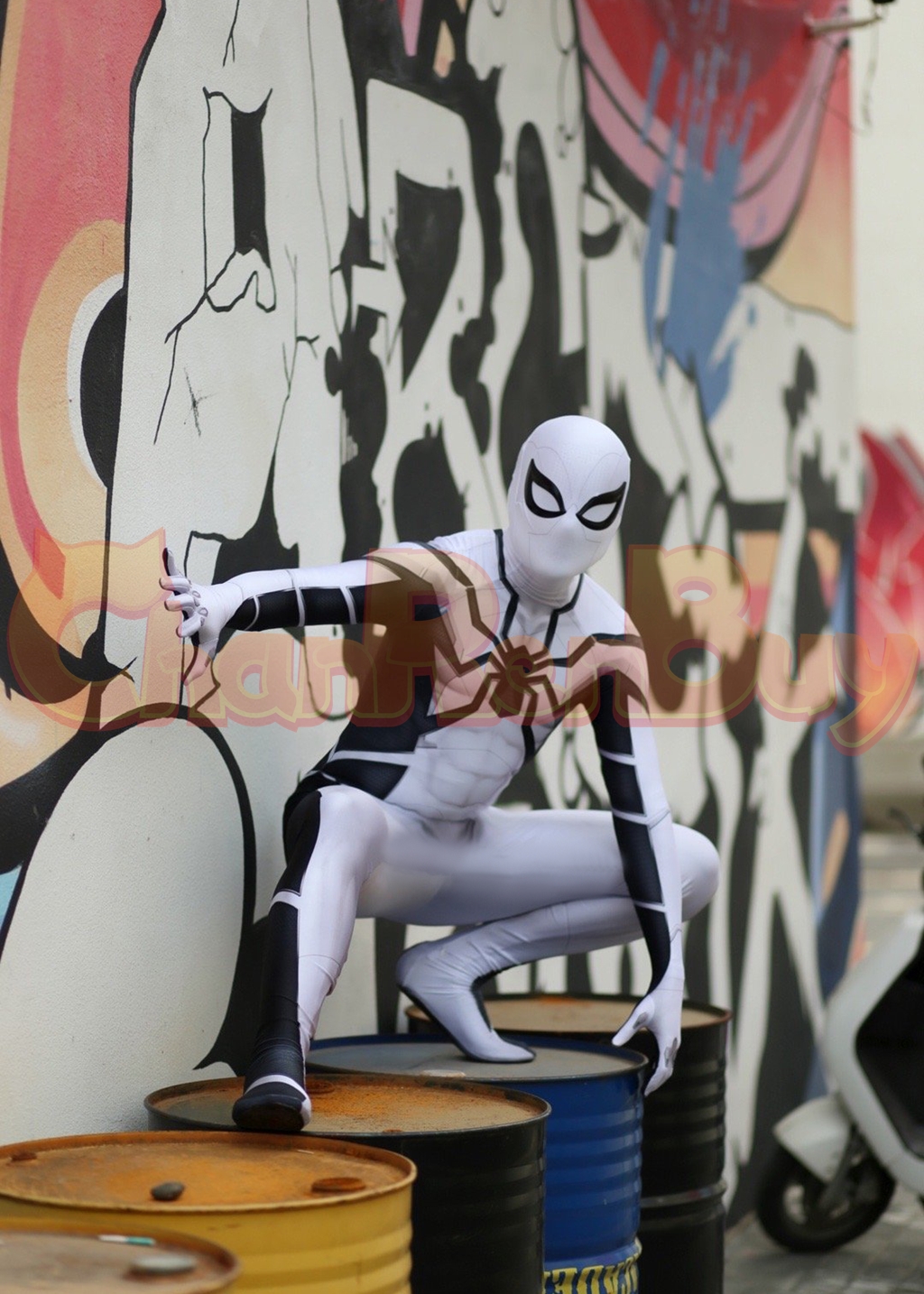 Future Foundation Suit Costume Spider-Man Bodysuit Cosplay for Adult Kids