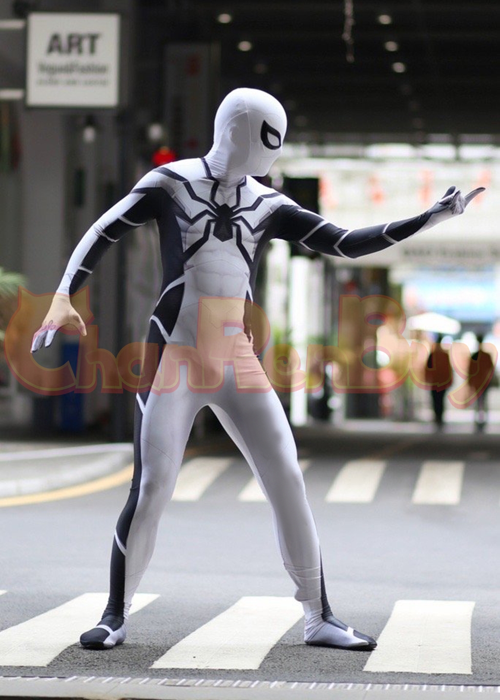 Future Foundation Suit Costume Spider-Man Bodysuit Cosplay for Adult Kids