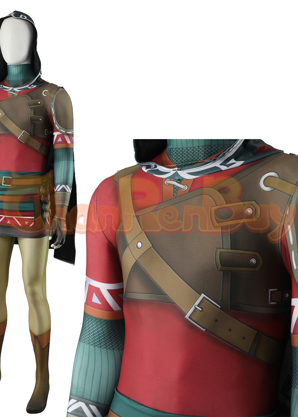 Link Costume The Legend of Zelda Tears of the Kingdom Bodysuit Cosplay for Adult Kids