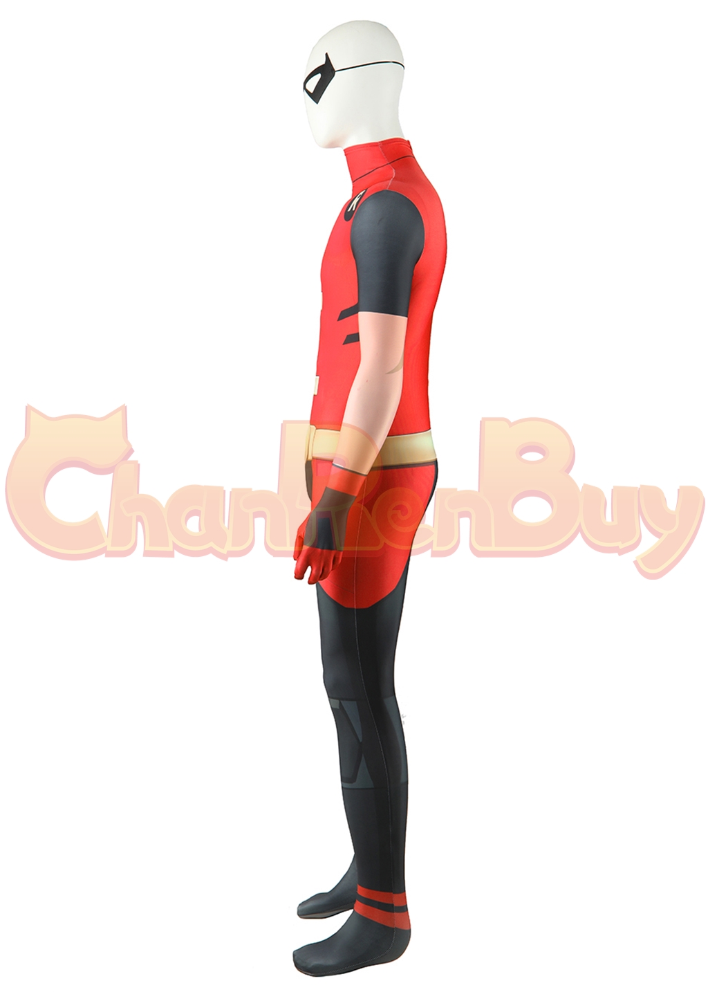 Robin Costume Teen Titans Bodysuit Cosplay for Adult Kids
