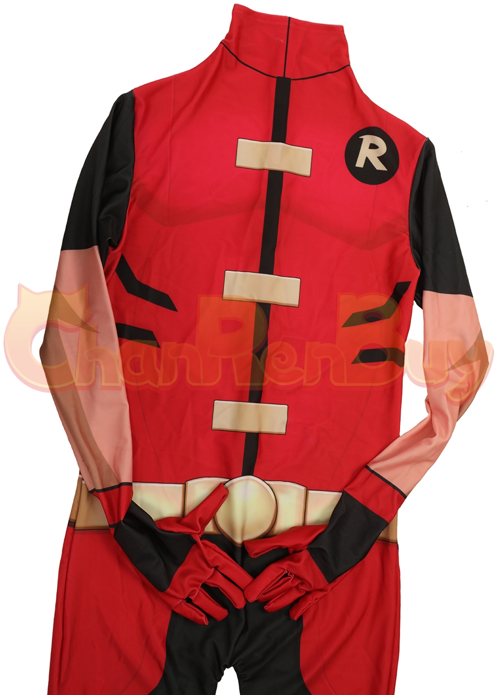 Robin Costume Teen Titans Bodysuit Cosplay for Adult Kids