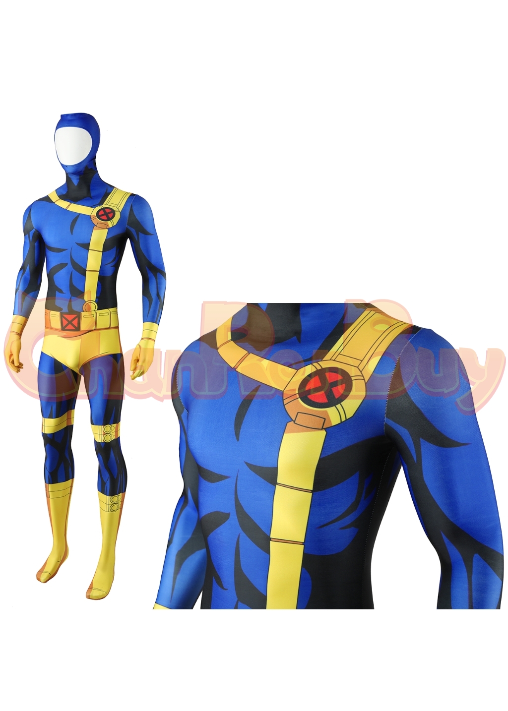 Cyclops Costume X-Men'97 Scott Summers Bodysuit Cosplay for Adult Kids