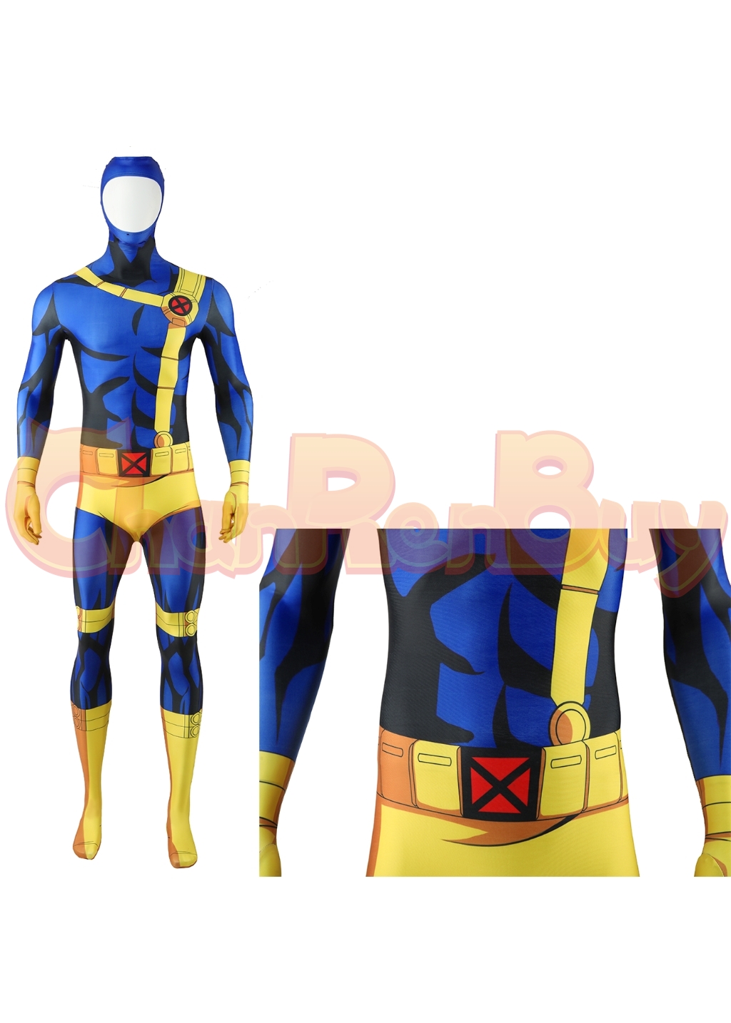 Cyclops Costume X-Men'97 Scott Summers Bodysuit Cosplay for Adult Kids