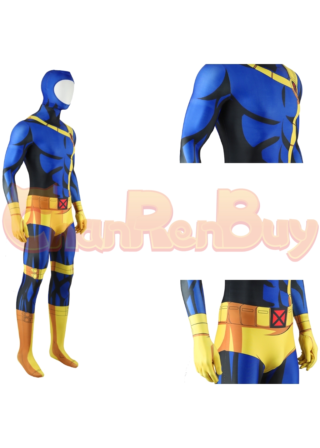 Cyclops Costume X-Men'97 Scott Summers Bodysuit Cosplay for Adult Kids