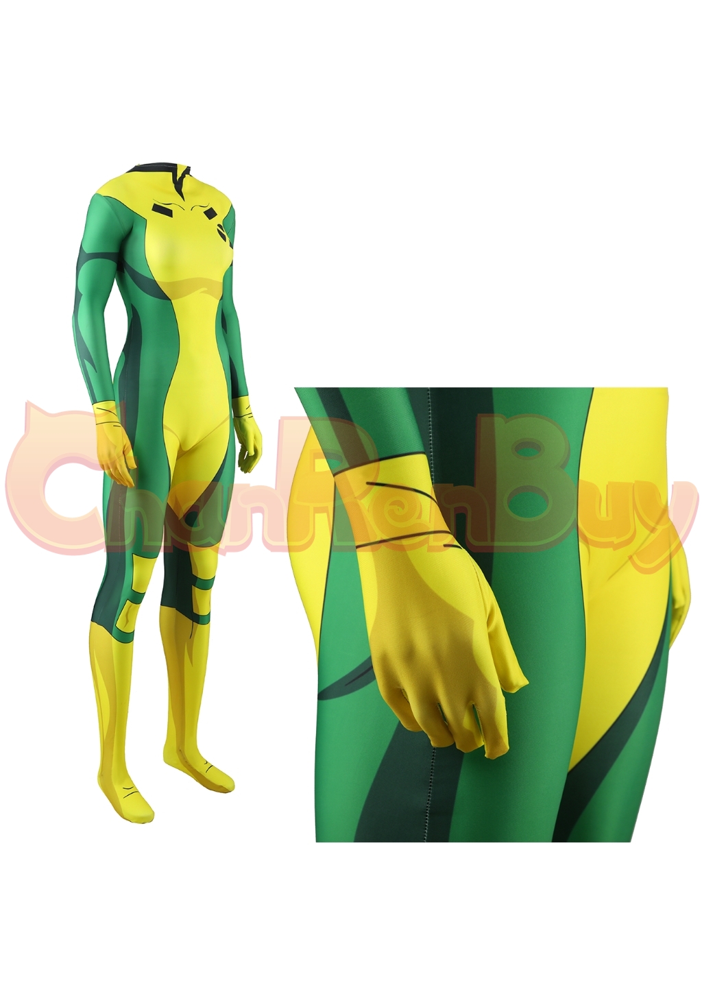 Rogue Costume X-Men'97 Anna Marie Bodysuit Cosplay for Adult Kids