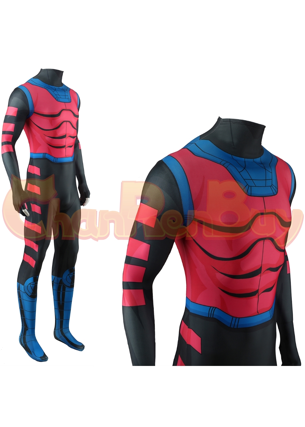 Gambit Costume X-Men'97 Remy LeBeau Bodysuit Cosplay for Adult Kids