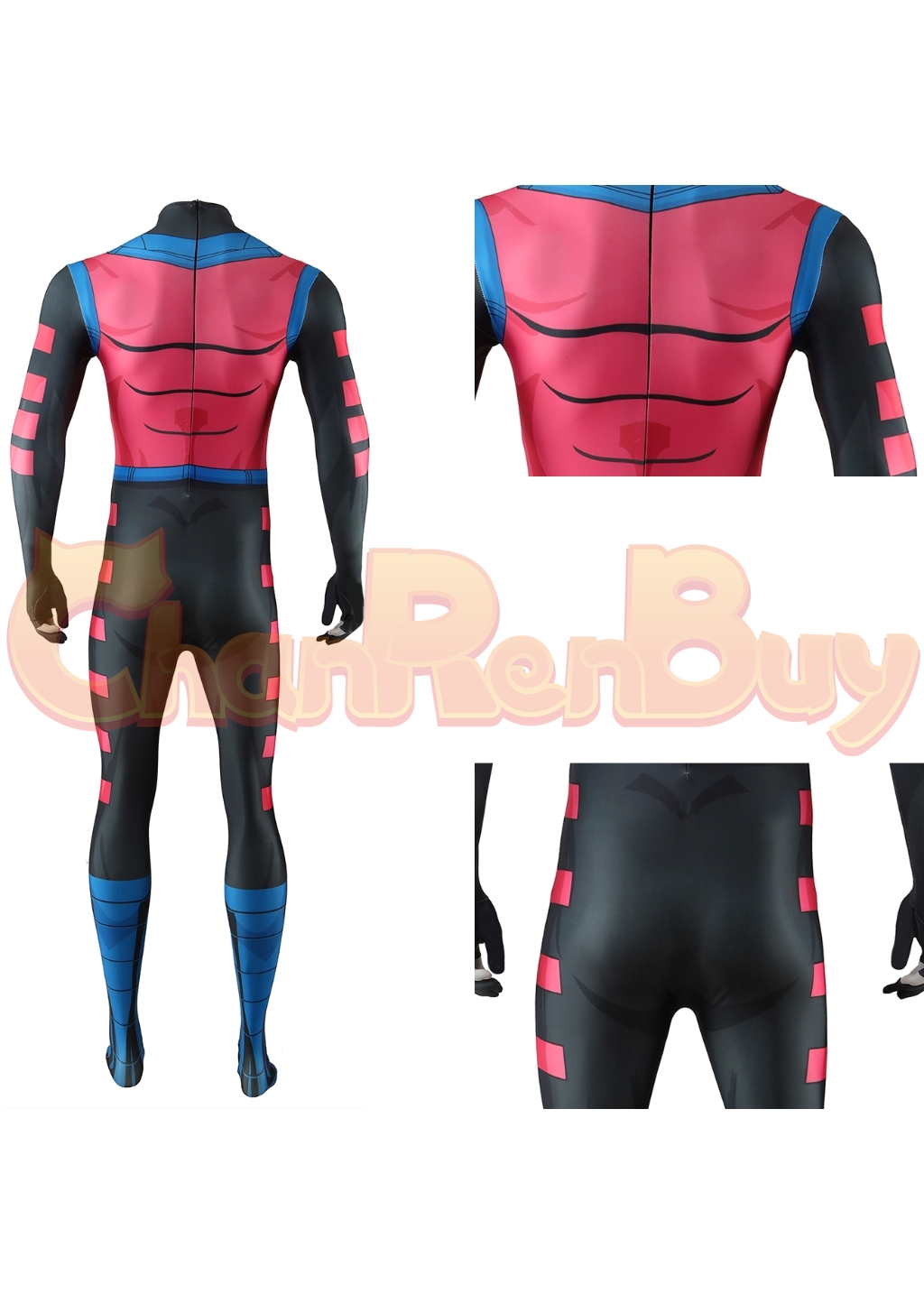 Gambit Costume X-Men'97 Remy LeBeau Bodysuit Cosplay for Adult Kids