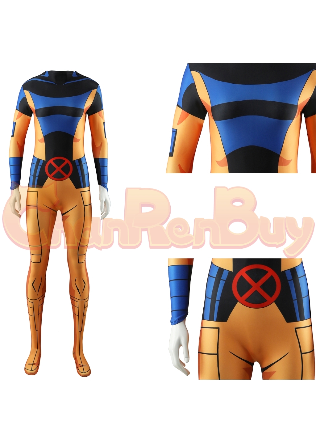 Jean Grey Costume X-Men'97 Bodysuit Cosplay for Adult Kids