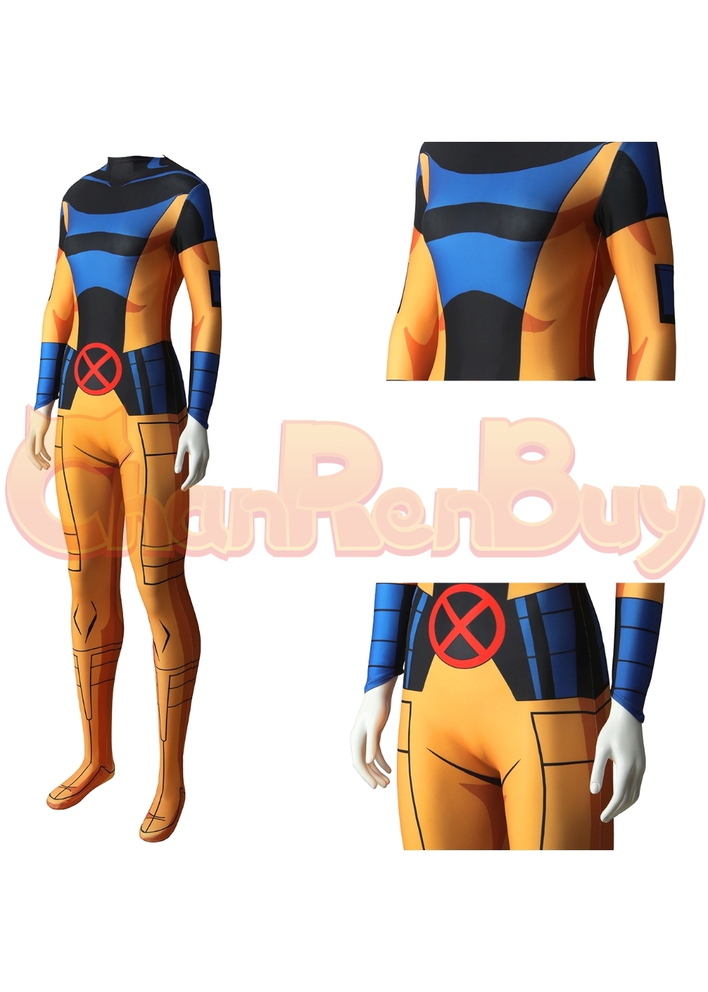 Jean Grey Costume X-Men'97 Bodysuit Cosplay for Adult Kids