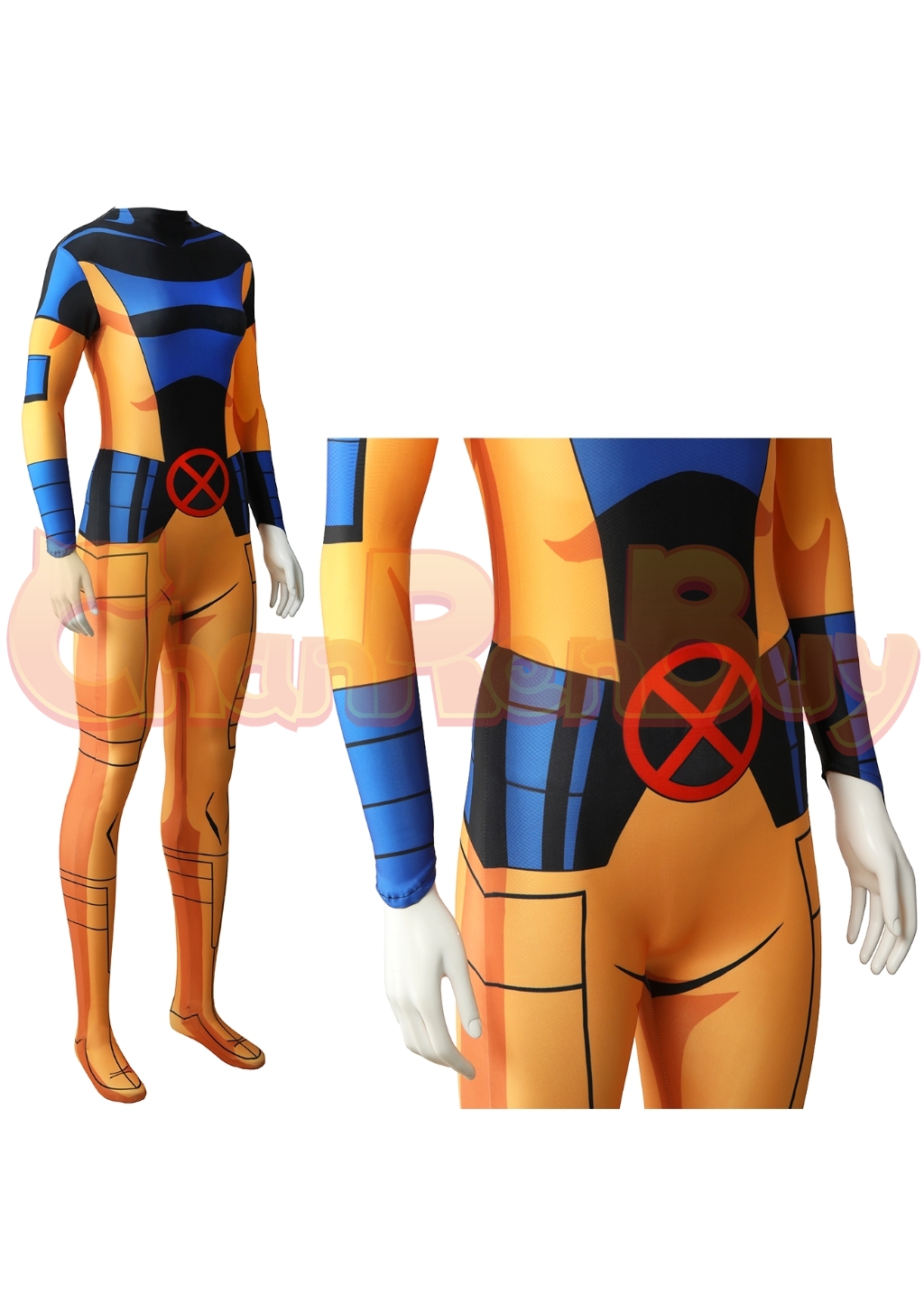 Jean Grey Costume X-Men'97 Bodysuit Cosplay for Adult Kids
