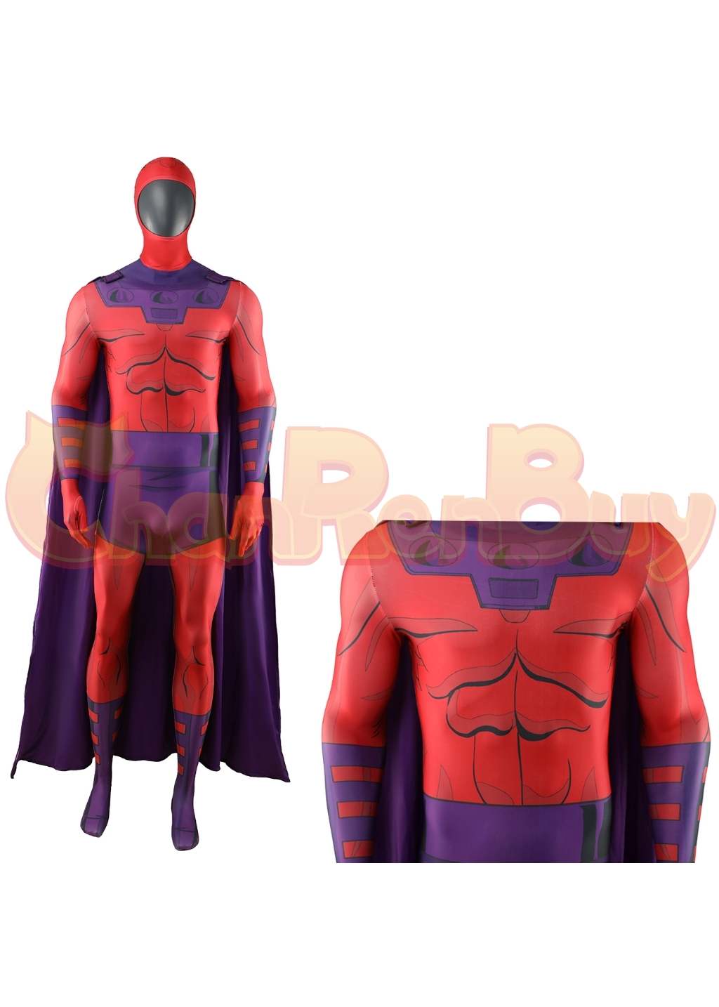 Magneto Costume X-Men'97 Erik Lehnsherr Bodysuit Cosplay for Adult Kids