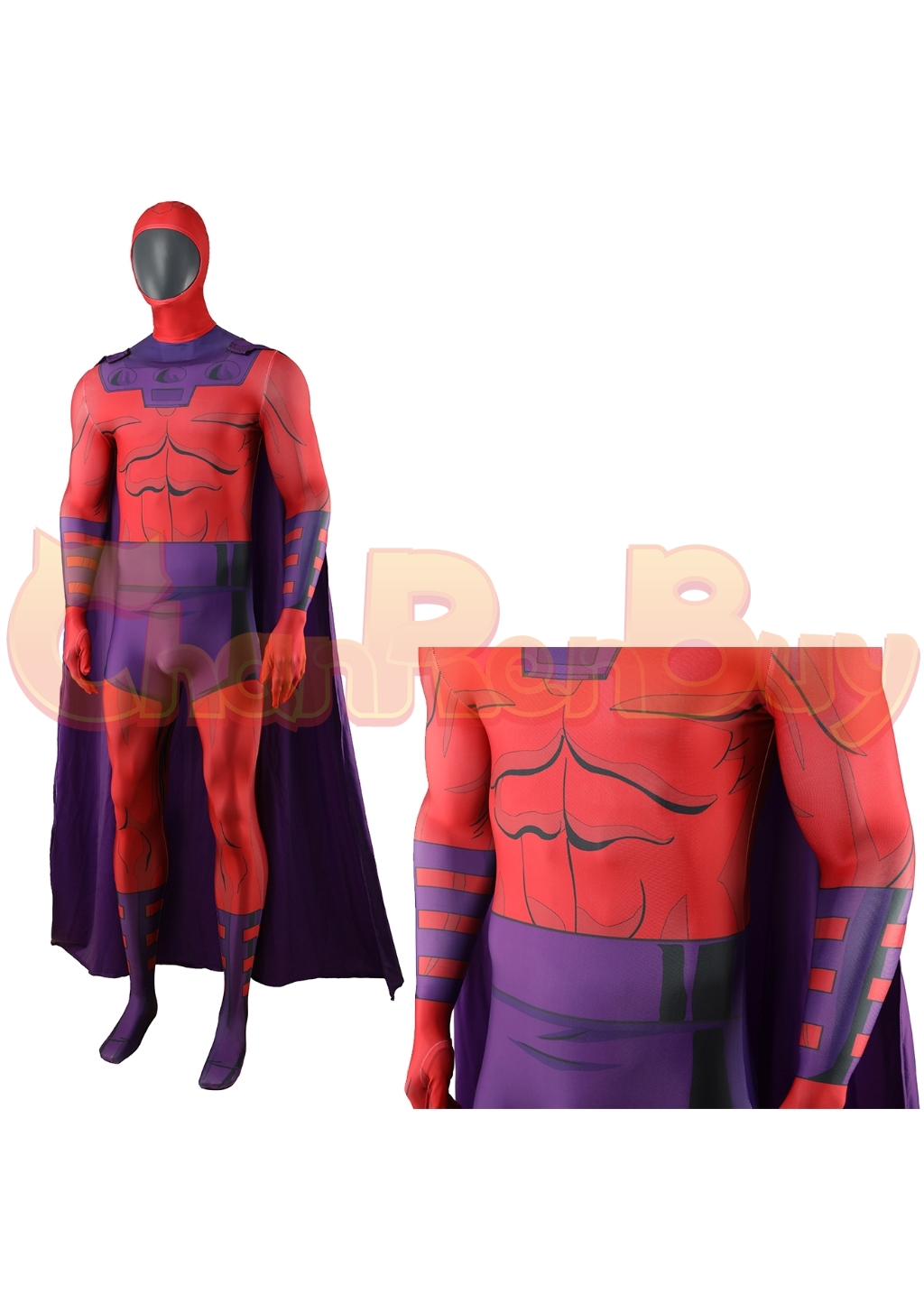 Magneto Costume X-Men'97 Erik Lehnsherr Bodysuit Cosplay for Adult Kids