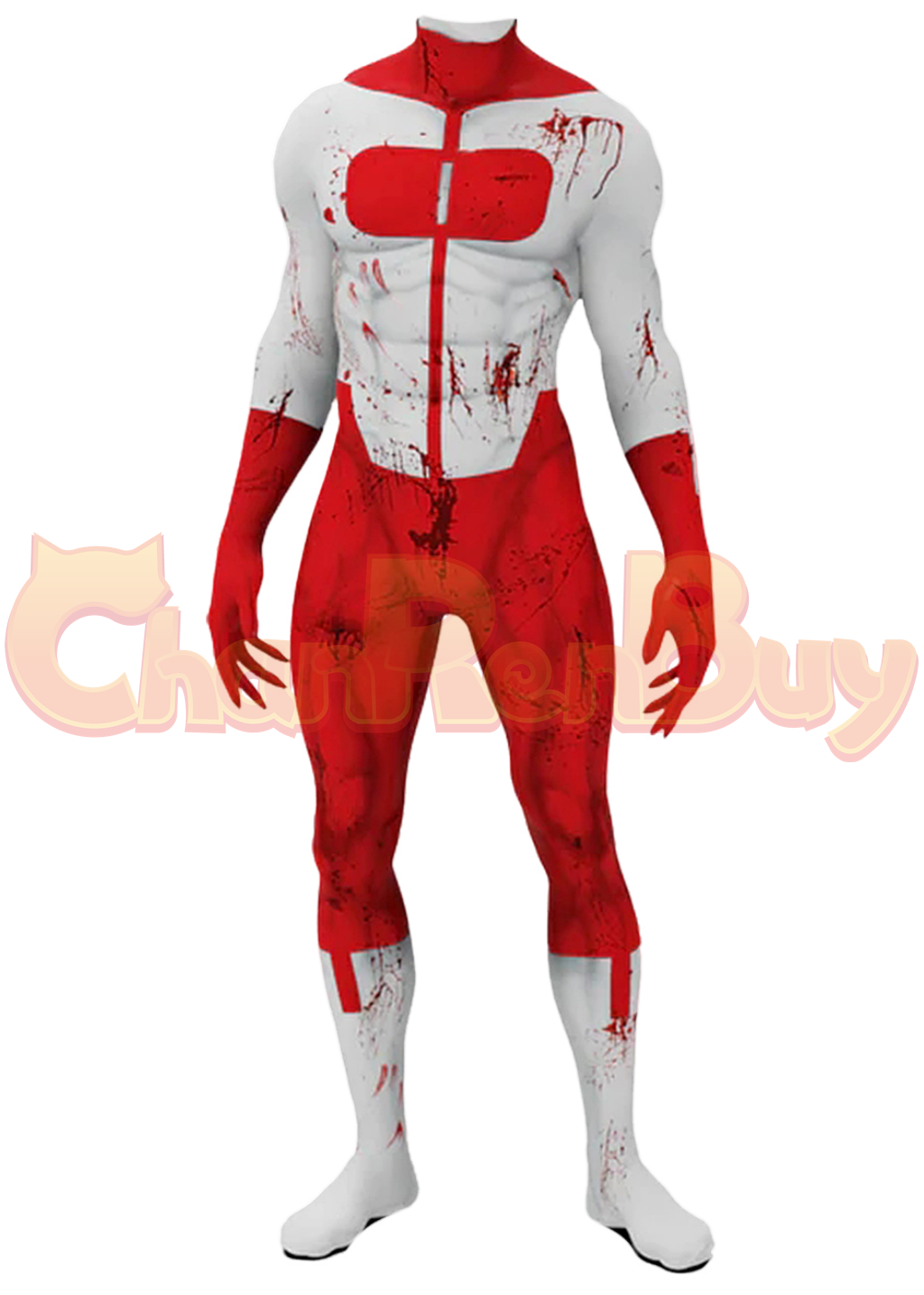 OMni-Man Costume Invincible Nolan Grayson Bodysuit Cosplay Damaged Ver for Adult Kids
