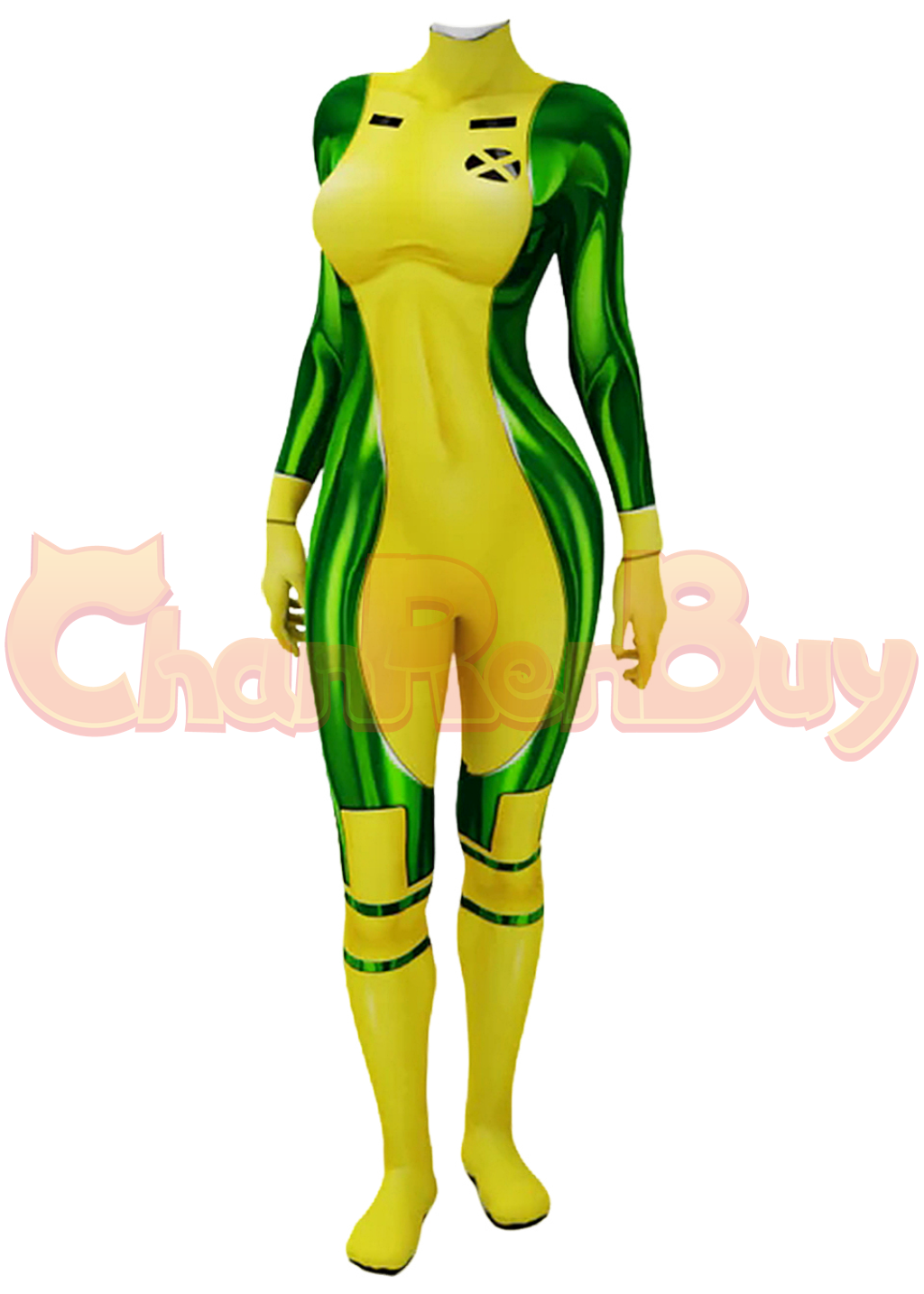 Rogue Costume X-Men'97 Anna Marie Raven Bodysuit Cosplay for Adult Kids