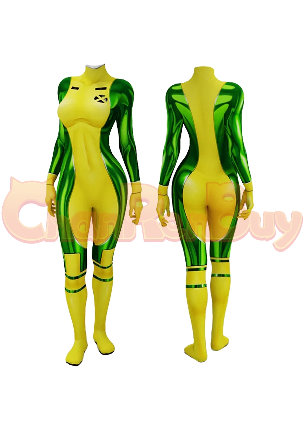 Rogue Costume X-Men'97 Anna Marie Raven Bodysuit Cosplay for Adult Kids