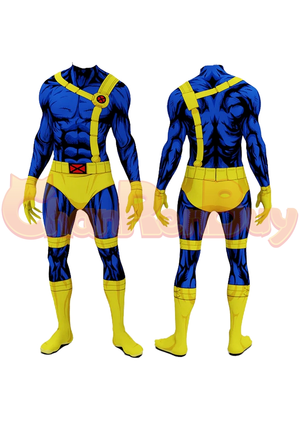 Cyclops Costume X-Men '97 Scott Summers Bodysuit Cosplay for Adult Kids Ver.1