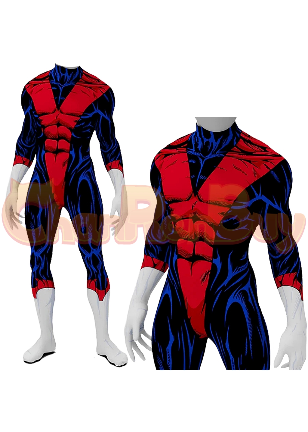 Nightcrawler Costume X-Men '97 Remy LeBeau Bodysuit Cosplay for Adult Kids