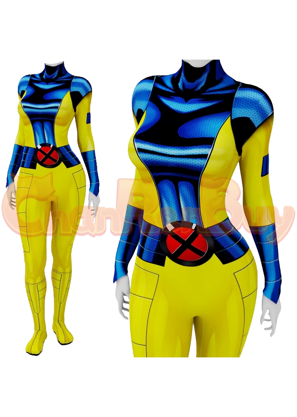 Jean Elaine Grey Costume X-Men'97 Bodysuit Cosplay for Adult Kids