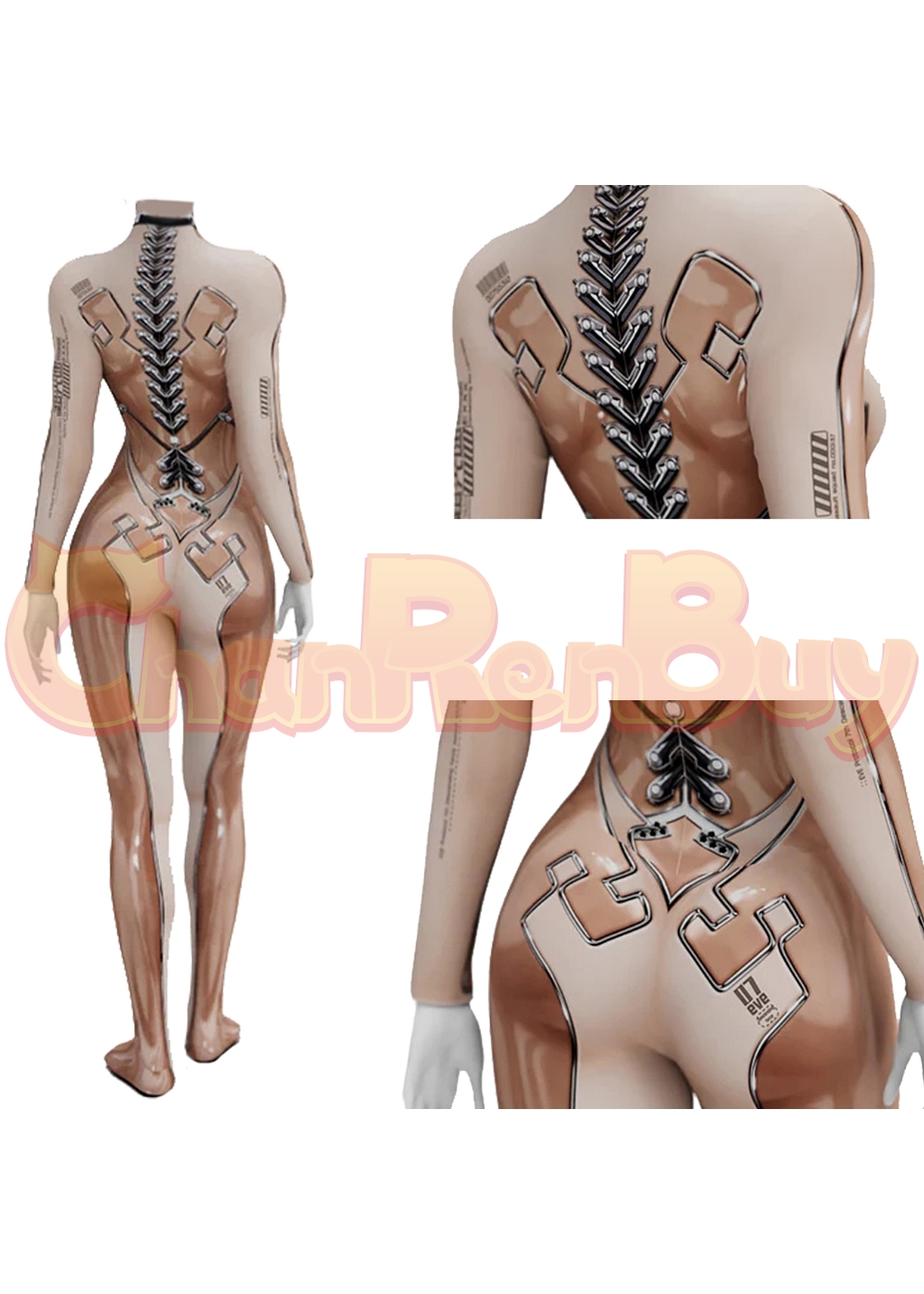 Eve Costume Stellar Blade Bodysuit Cosplay for Adult Kids