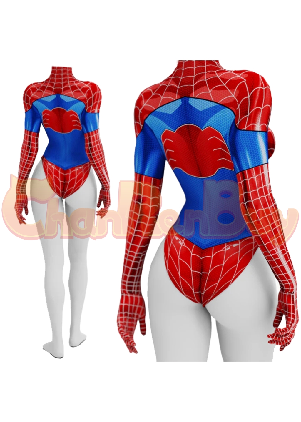 Spider-Man Costume Swimsuit Bodysuit Cosplay for Adult Kids Red Ver