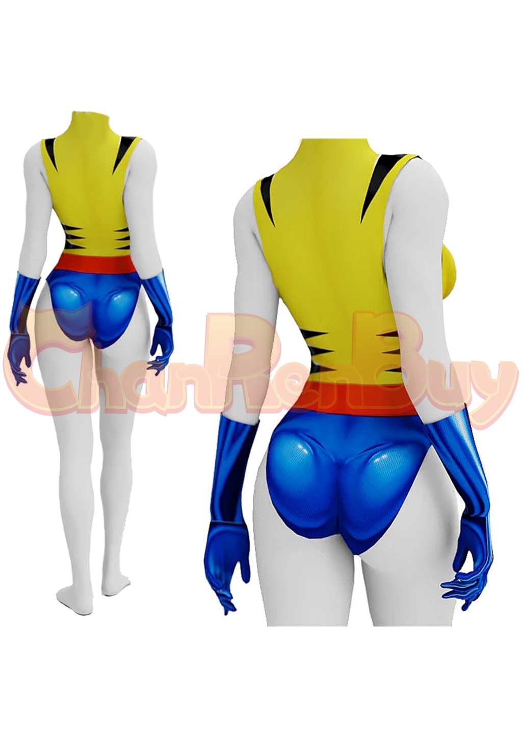 Wolverine Costume X-Men '97 Swimsuit Bodysuit Cosplay for Adult Kids