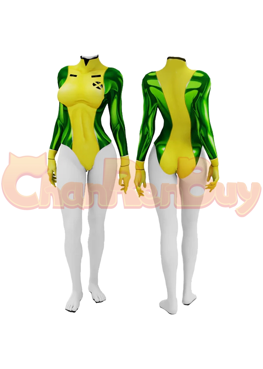 Rogue Anna Marie Raven Costume X-Men '97 Swimsuit Bodysuit Cosplay for Adult Kids