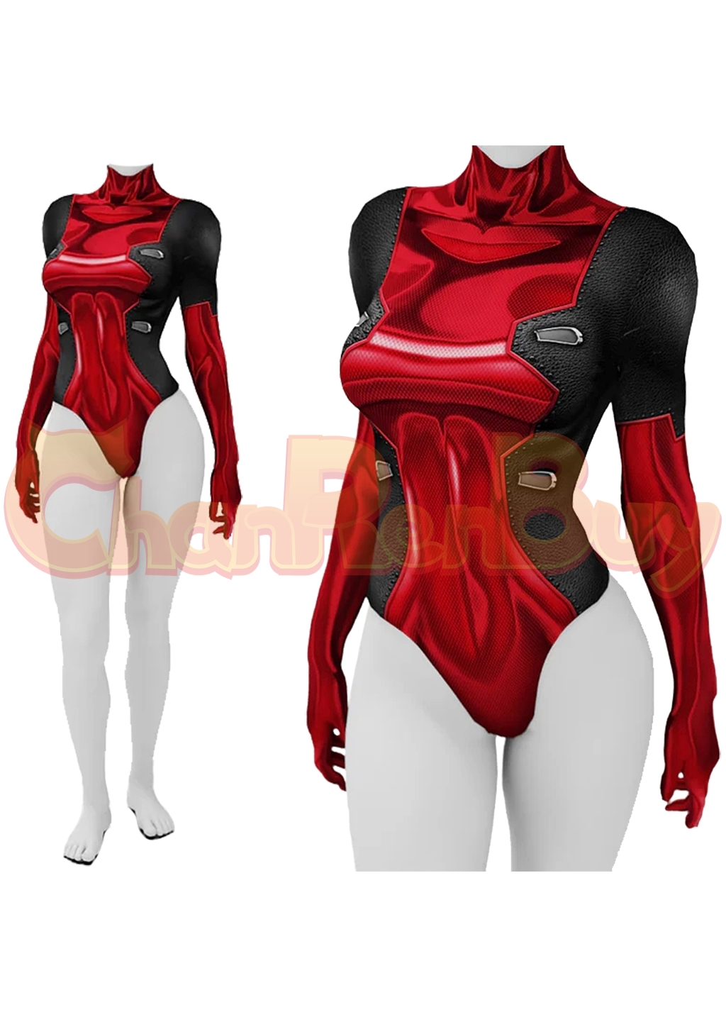 Ladypool Costume Deadpool Swimsuit Bodysuit Cosplay for Adult Kids