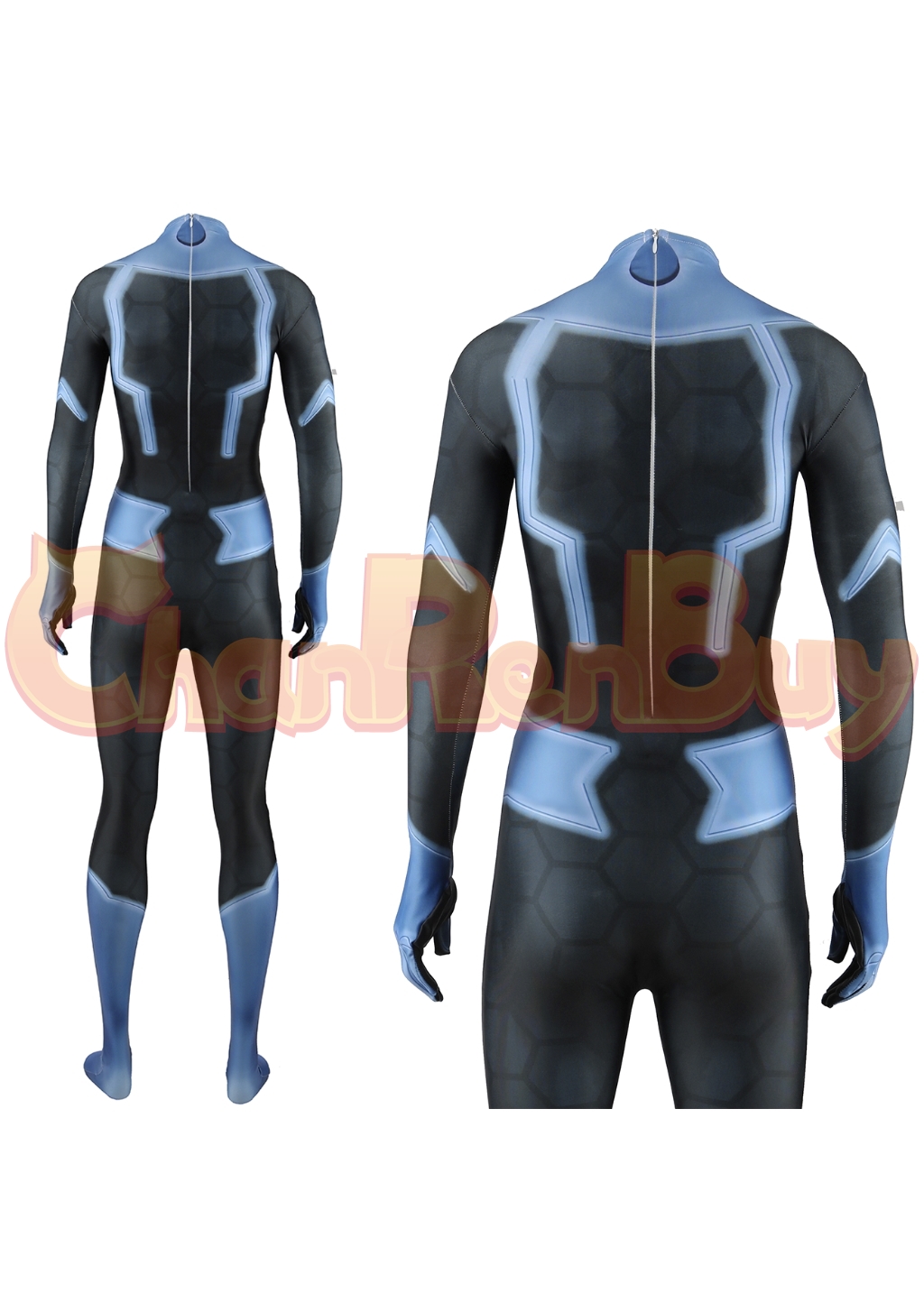 Invisible Woman Costume Fantastic 4 Bodysuit Cosplay for Adult Kids