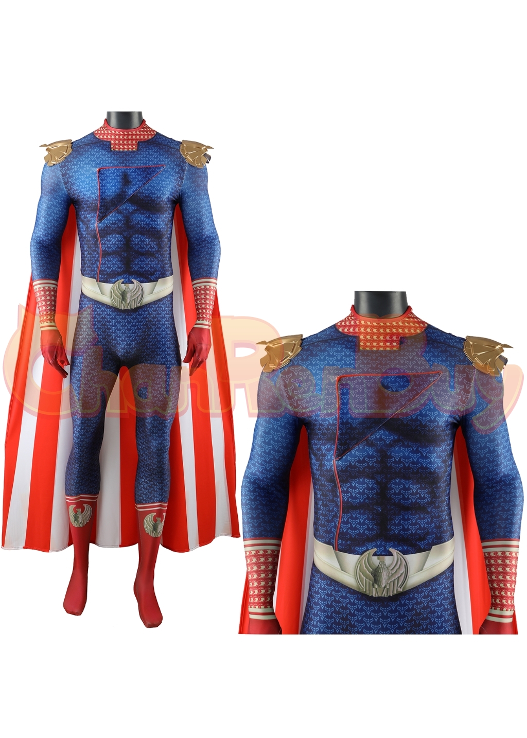 Homelander Costume The Boys Season 4 Bodysuit Cosplay for Adult Kids