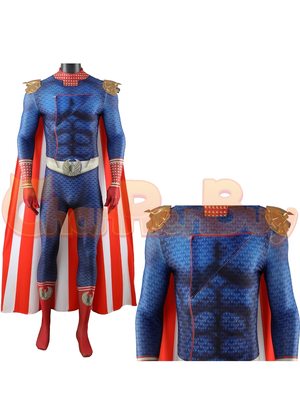 Homelander Costume The Boys Season 4 Bodysuit Cosplay for Adult Kids