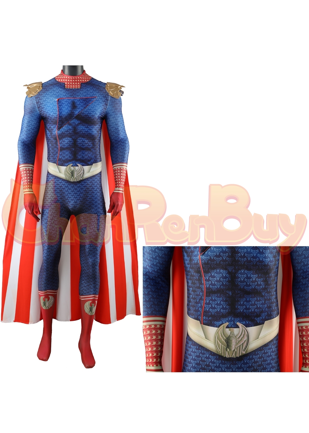 Homelander Costume The Boys Season 4 Bodysuit Cosplay for Adult Kids