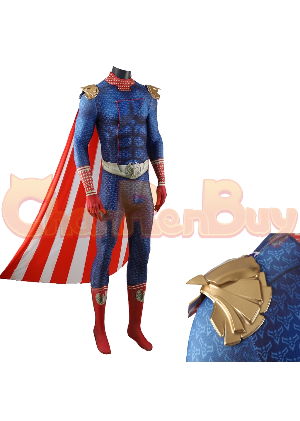 Homelander Costume The Boys Season 4 Bodysuit Cosplay for Adult Kids