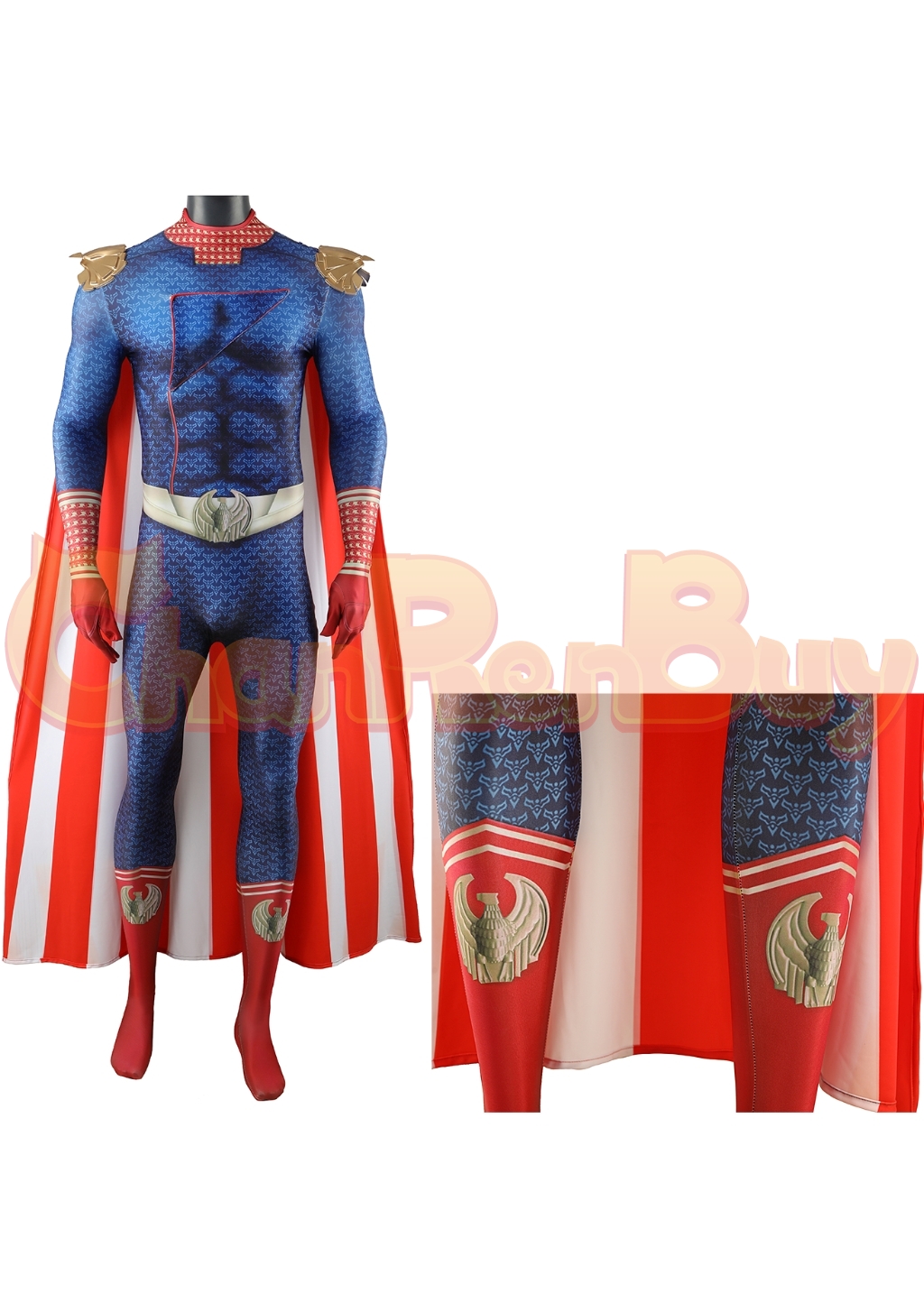 Homelander Costume The Boys Season 4 Bodysuit Cosplay for Adult Kids