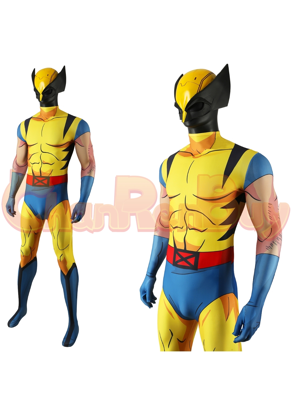 Wolverine Costume X-Men '97 Bodysuit Cosplay for Adult Kids