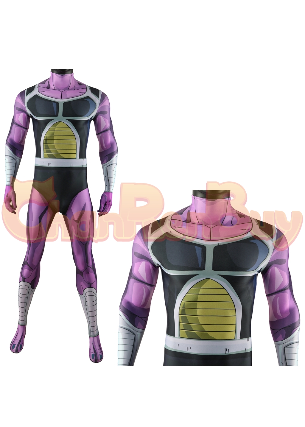 King Cold Costume Bodysuit Dragon Ball Z  Cosplay for Adult Kids