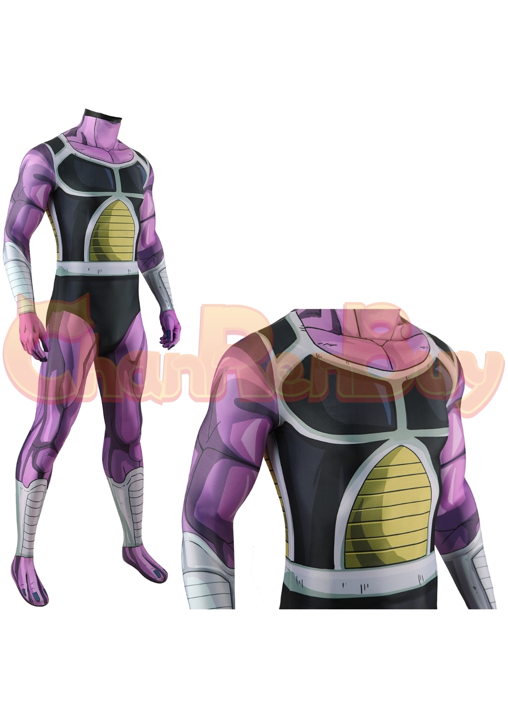 King Cold Costume Bodysuit Dragon Ball Z  Cosplay for Adult Kids