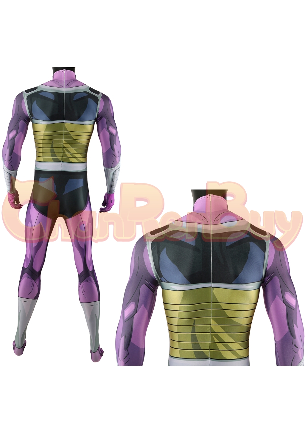 King Cold Costume Bodysuit Dragon Ball Z  Cosplay for Adult Kids