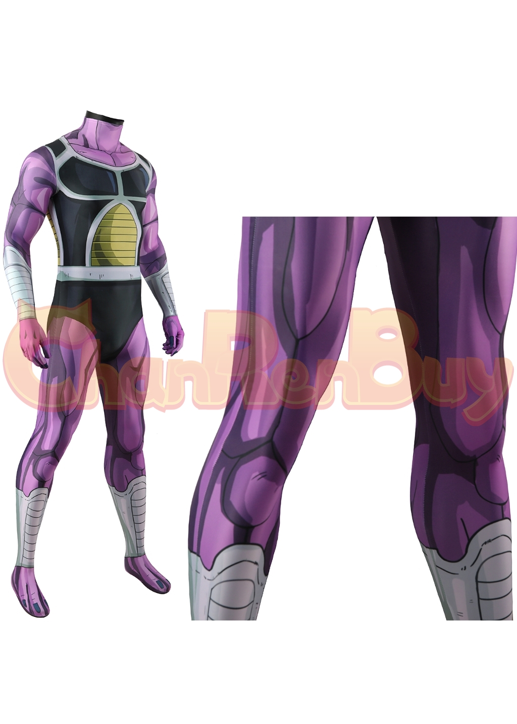 King Cold Costume Bodysuit Dragon Ball Z  Cosplay for Adult Kids