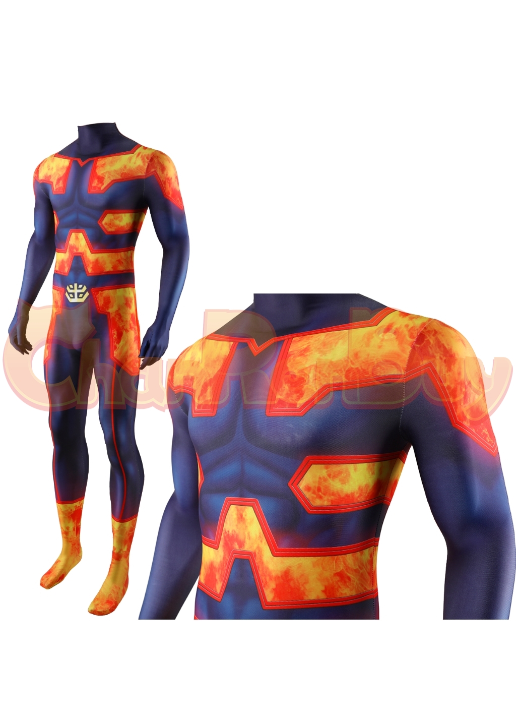Endeavour Costume Bodysuit My Hero Academia Cosplay for Adult Kids