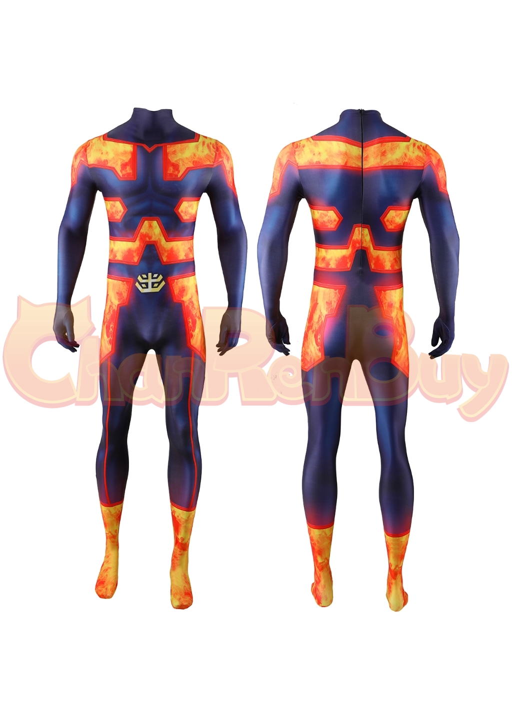 Endeavour Costume Bodysuit My Hero Academia Cosplay for Adult Kids